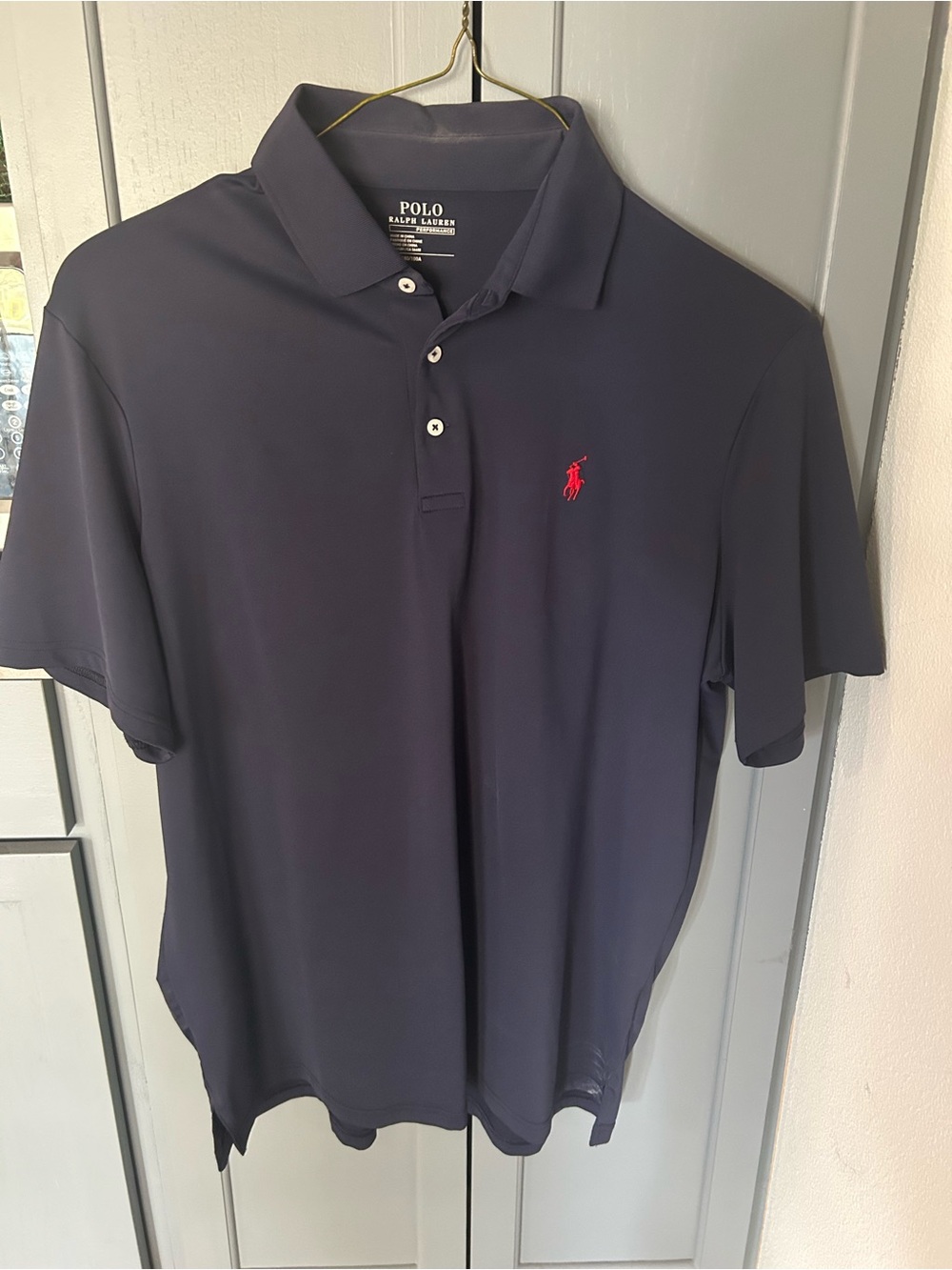 Polo by Ralph Lauren Navy Polo with Red Pony Logo